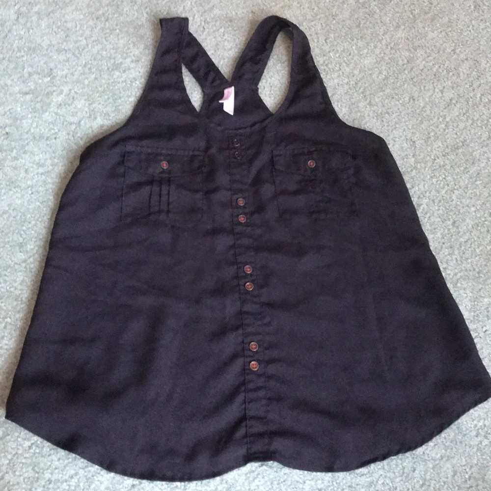 Black tank top